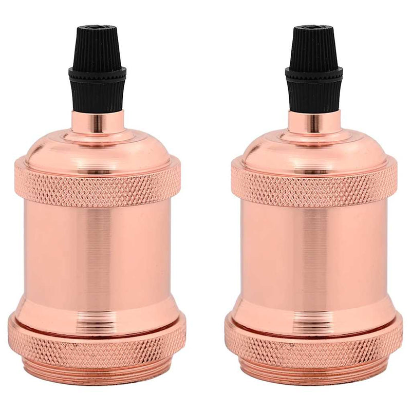 Chargez l'image dans la visionneuse de la galerie, Vidaxl lamphouders 2 st roségoud e27
