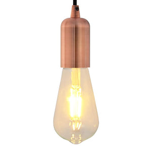 Vidaxl lamphouders 2 st rood brons e27