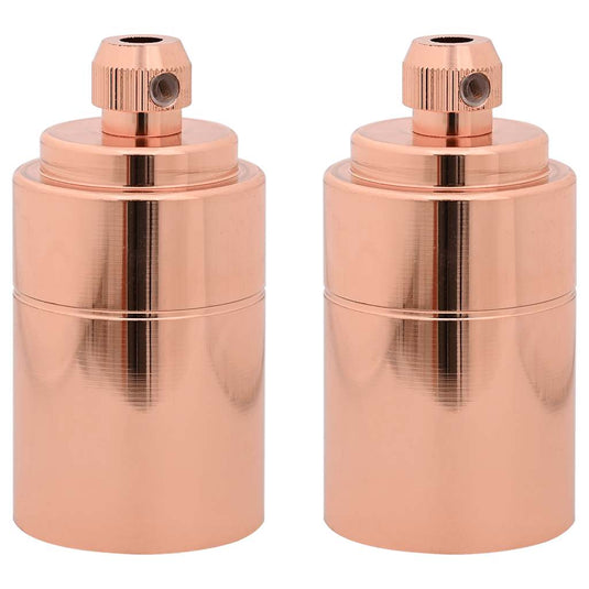 Vidaxl lamphouders 2 st roségoud e27