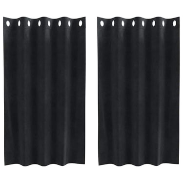 Vidaxl verduisterende gordijnen 2 pcs zwart 140 x 140 cm fluweel