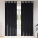Vidaxl verduisterende gordijnen 2 pcs zwart 140 x 225 cm fluweel