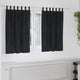 Vidaxl verduisterende gordijnen 2 pcs zwart 140 x 140 cm fluweel