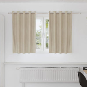 Vidaxl verduisterende gordijnen 2 pcs crème 140 x 140 cm fluweel