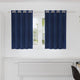 Vidaxl verduisterende gordijnen 2 pcs donkerblauw 140 x 140 cm fluweel