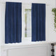 Vidaxl verduisterende gordijnen 2 pcs donkerblauw 140 x 175 cm fluweel