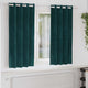 Vidaxl verduisterende gordijnen 2 pcs donkergroen 140 x 175 cm fluweel