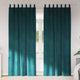 Vidaxl verduisterende gordijnen 2 pcs donkergroen 140 x 260 cm fluweel