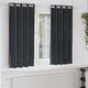 Vidaxl verduisterende gordijnen 2 pcs donkergrijs 140 x 175 cm fluweel