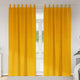 Vidaxl verduisterende gordijnen 2 pcs mosterdgeel 140 x 260 cm fluweel