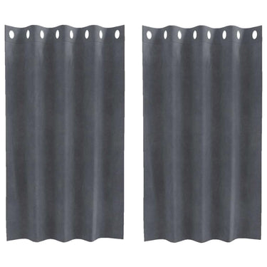 Vidaxl verduisterende gordijnen 2 pcs lichtgrijs 140 x 140 cm fluweel