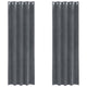 Vidaxl verduisterende gordijnen 2 pcs lichtgrijs 140 x 260 cm fluweel