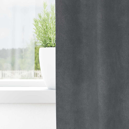 Vidaxl verduisterende gordijnen 2 pcs lichtgrijs 140 x 225 cm fluweel
