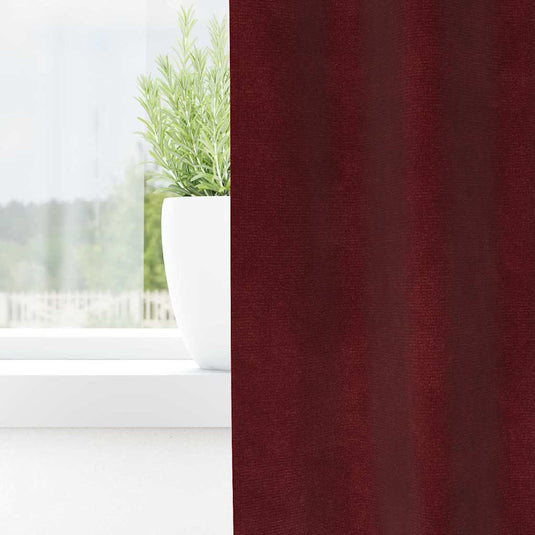 Vidaxl verduisterende gordijnen 2 pcs wijnrood 140 x 245 cm fluweel