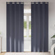 Vidaxl zwart-out gordijnen met ringen 2 pcs antraciet 260 x 140 cm
