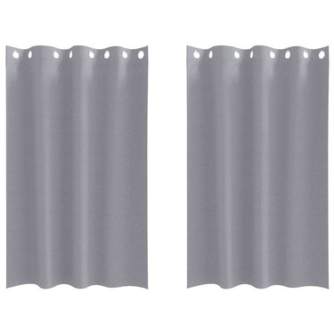 Vidaxl zwart-out gordijnen met ringen 2 pcs lichtgrijs 175 x 140 cm