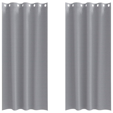 Vidaxl zwart-out gordijnen met ringen 2 pcs lichtgrijs 245 x 140 cm