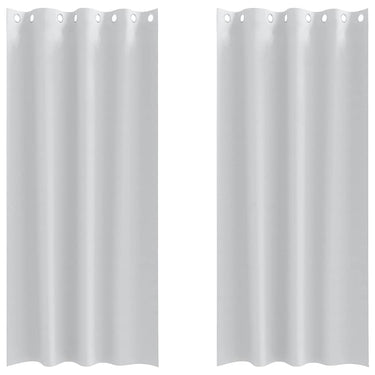 Vidaxl zwart-out gordijnen met ringen 2 pcs bleekgrijs 225 x 140 cm