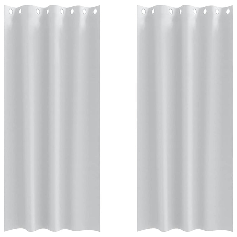 Afbeelding laden in galerijviewer, Vidaxl zwart-out gordijnen met ringen 2 pcs bleekgrijs 260 x 140 cm
