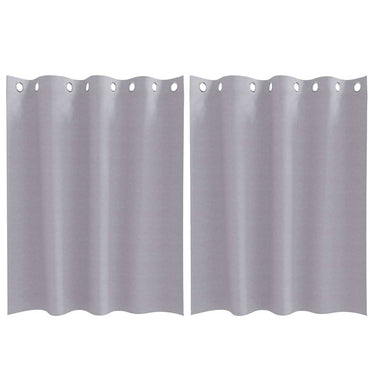 Vidaxl zwart-out gordijnen met ringen 2 pcs metaalgrijs 140 x 140 cm