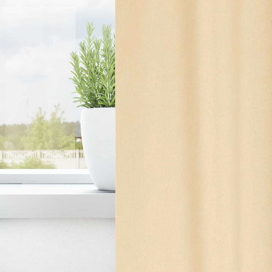 Vidaxl zwart-out gordijnen met ringen 2 pcs crème 140 x 140 cm