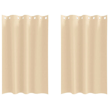 Vidaxl zwart-out gordijnen met ringen 2 pcs crème 175 x 140 cm
