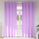 Vidaxl zwart-out gordijnen met ringen 2 pcs paars 260 x 140 cm