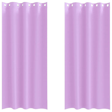 Vidaxl zwart-out gordijnen met ringen 2 pcs paars 260 x 140 cm