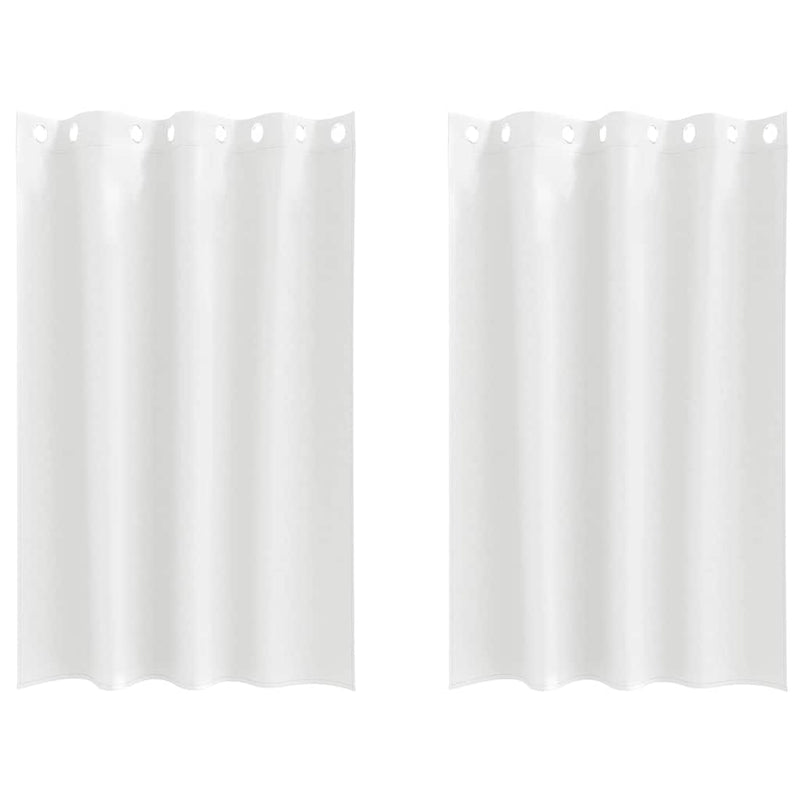 ギャラリービューアに画像をロードする, Vidaxl zwart-out gordijnen met ringen 2 pcs puur wit 175 x 140 cm
