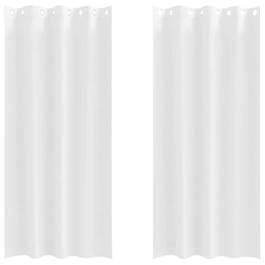Vidaxl zwart-out gordijnen met ringen 2 pcs puur wit 245 x 140 cm