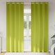 Vidaxl zwart-out gordijnen met ringen 2 pcs groen 225 x 140 cm