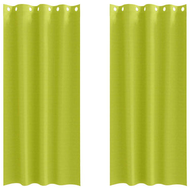 Vidaxl zwart-out gordijnen met ringen 2 pcs groen 260 x 140 cm