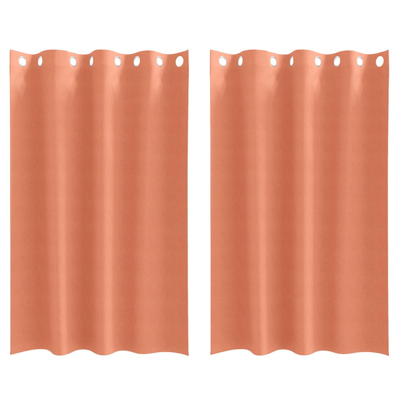 ギャラリービューアに画像をロードする, Vidaxl zwart-out gordijnen met ringen 2 pcs terracotta 175 x 140 cm
