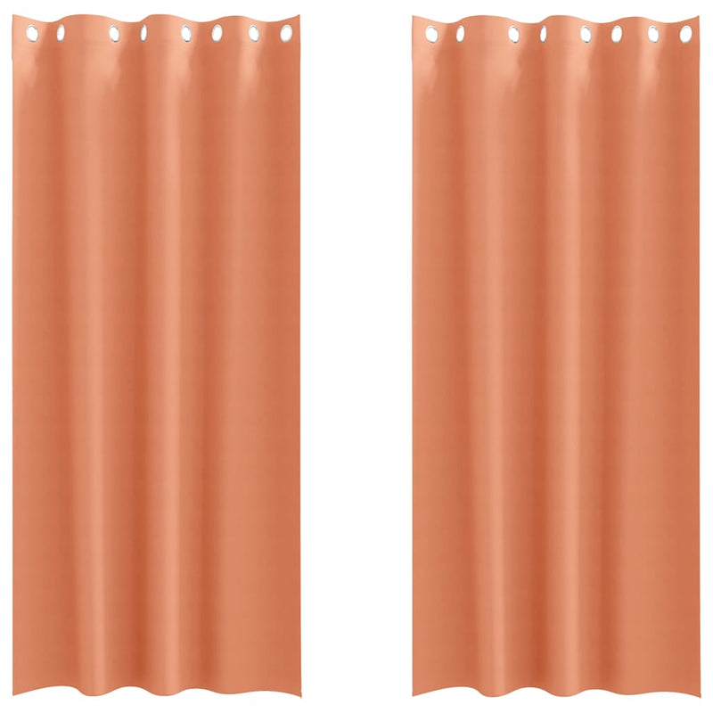 ギャラリービューアに画像をロードする, Vidaxl zwart-out gordijnen met ringen 2 pcs terracotta 225 x 140 cm
