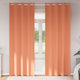 Vidaxl zwart-out gordijnen met ringen 2 pcs terracotta 245 x 140 cm