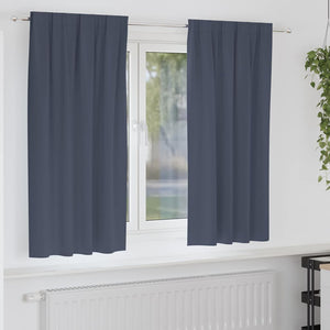 Vidaxl zwart-out gordijnen met ringen 2 pcs antraciet 175 x 140 cm