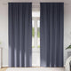 Vidaxl zwart-out gordijnen met ringen 2 pcs antraciet 225 x 140 cm