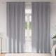 Vidaxl zwart-out gordijnen met ringen 2 pcs lichtgrijs 245 x 140 cm