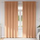 Vidaxl zwart-out gordijnen met ringen 2 pcs licht bruin 245 x 140 cm