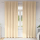 Vidaxl zwart-out gordijnen met ringen 2 pcs crème 245 x 140 cm