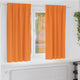 Vidaxl zwart-out gordijnen met ringen 2 pcs oranje 175 x 140 cm
