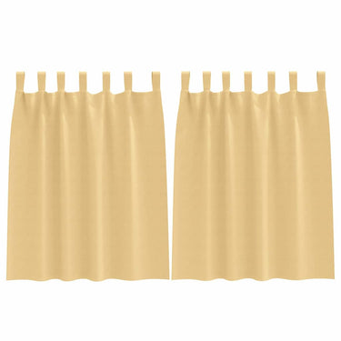 Vidaxl zwart-out gordijnen met ringen 2 pcs beige 140 x 140 cm