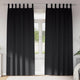 Vidaxl zwart-out gordijnen met ringen 2 pcs zwart 260 x 140 cm