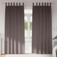Vidaxl zwart-out gordijnen met ringen 2 pcs donkerbruin 260 x 140 cm