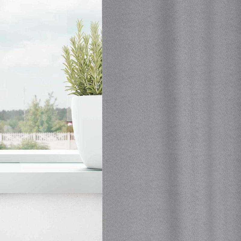 Afbeelding laden in galerijviewer, Vidaxl zwart-out gordijnen met ringen 2 pcs lichtgrijs 175 x 140 cm
