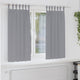 Vidaxl zwart-out gordijnen met ringen 2 pcs lichtgrijs 175 x 140 cm