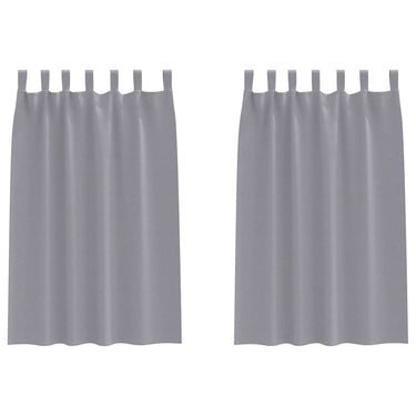 Vidaxl zwart-out gordijnen met ringen 2 pcs lichtgrijs 175 x 140 cm