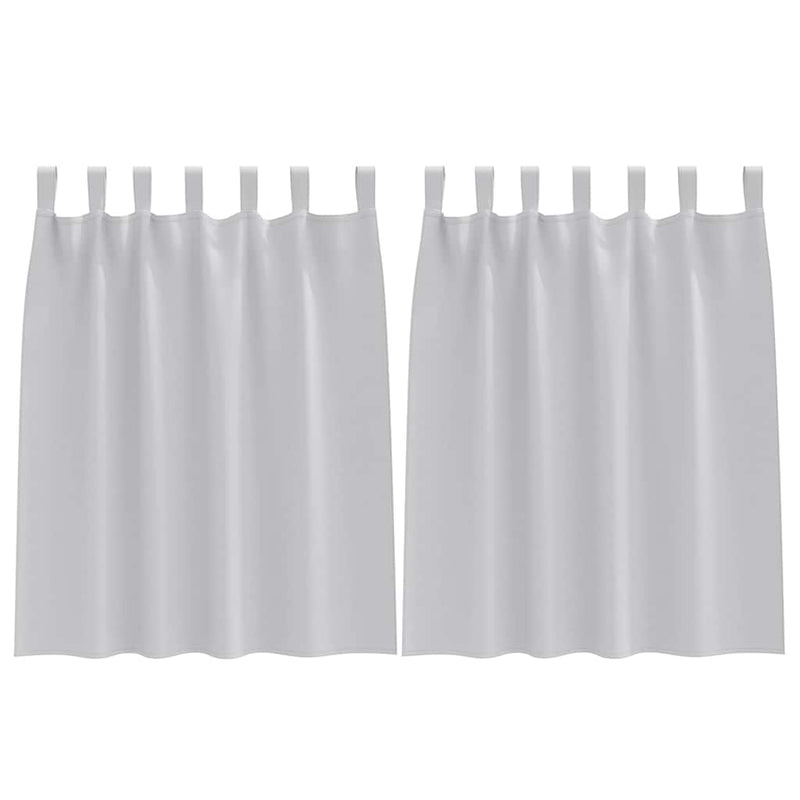 ギャラリービューアに画像をロードする, Vidaxl zwart-out gordijnen met ringen 2 pcs lichtgrijs 140 x 140 cm
