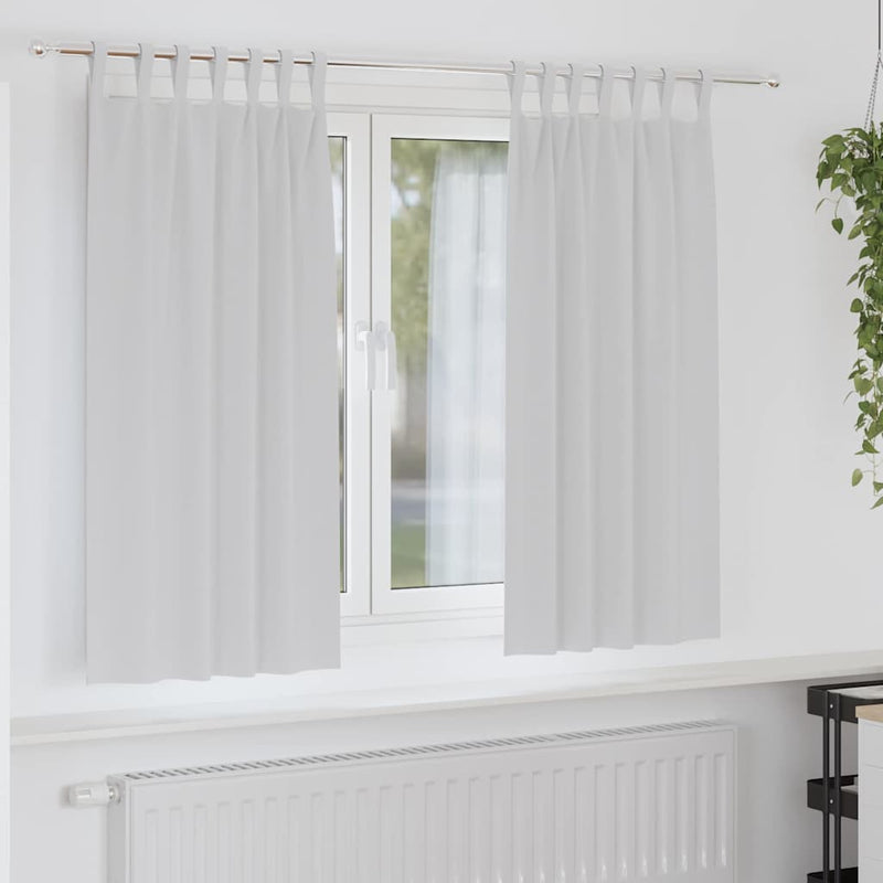 ギャラリービューアに画像をロードする, Vidaxl zwart-out gordijnen met ringen 2 pcs bleekgrijs 175 x 140 cm
