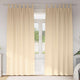 Vidaxl zwart-out gordijnen met ringen 2 pcs crème 245 x 140 cm