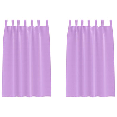 Vidaxl zwart-out gordijnen met ringen 2 pcs paars 175 x 140 cm